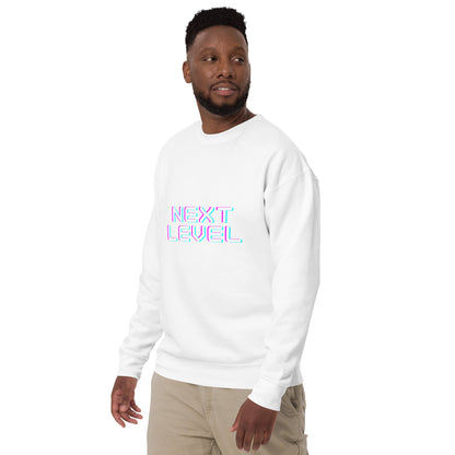 Ascender Sweatshirt - Left Placement image 6: Black version, size 3XL with front view, left-side angle of the Next Level range.