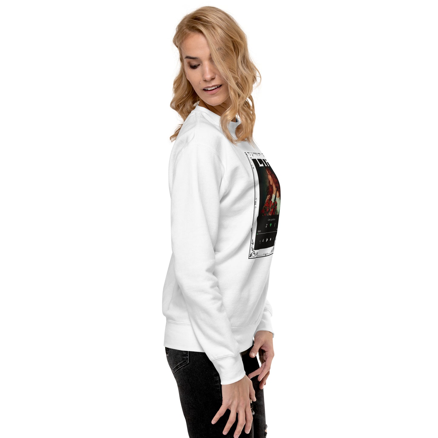 Petaline Sweatshirt image 132 in selected colour, showing right-side angle for the Petal design.