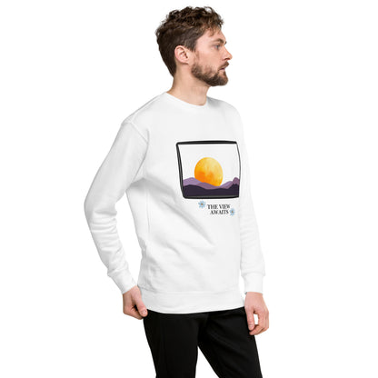 Avenor Sweatshirt image 114 in selected colour, showing front view, right-side angle for the The View Awaits design.