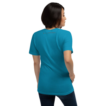 Twin Signal T-Shirt - Left Placement product image 66 in Tan, size S, with back view and left placement.
