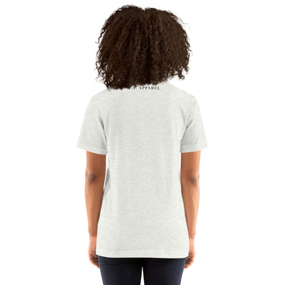 Breathing Room T-Shirt - Left Placement image 7: Heather Prism Mint version, size 4XL with back view of the Just Breathe range.