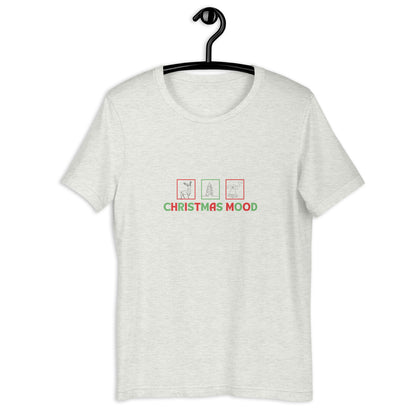 Festive Mood T-Shirt - Left Placement by R.A. Apparel, image 5, front view, Heather Prism Peach, size 2XL, left placement.