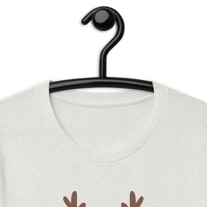 Northern Run T-Shirt - Left Placement image 4: Heather Prism Peach version, size XL with product view of the Reindeer range.
