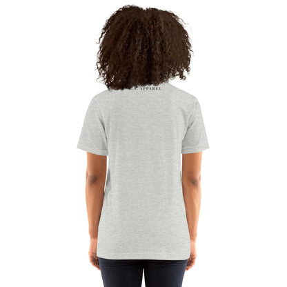 Breathing Room T-Shirt - Left Placement image 25 in Athletic Heather, size XL, showing back view for the Just Breathe design.