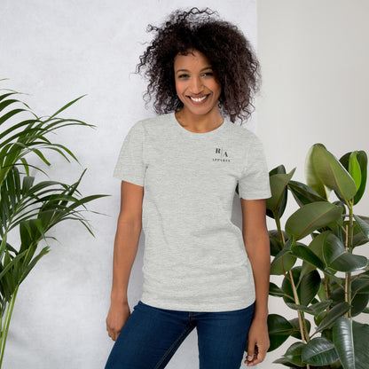 Blind Signal T-Shirt - Left Placement 41 image 15: Heather Prism Peach version, size L with front view of the We Are Blind range.