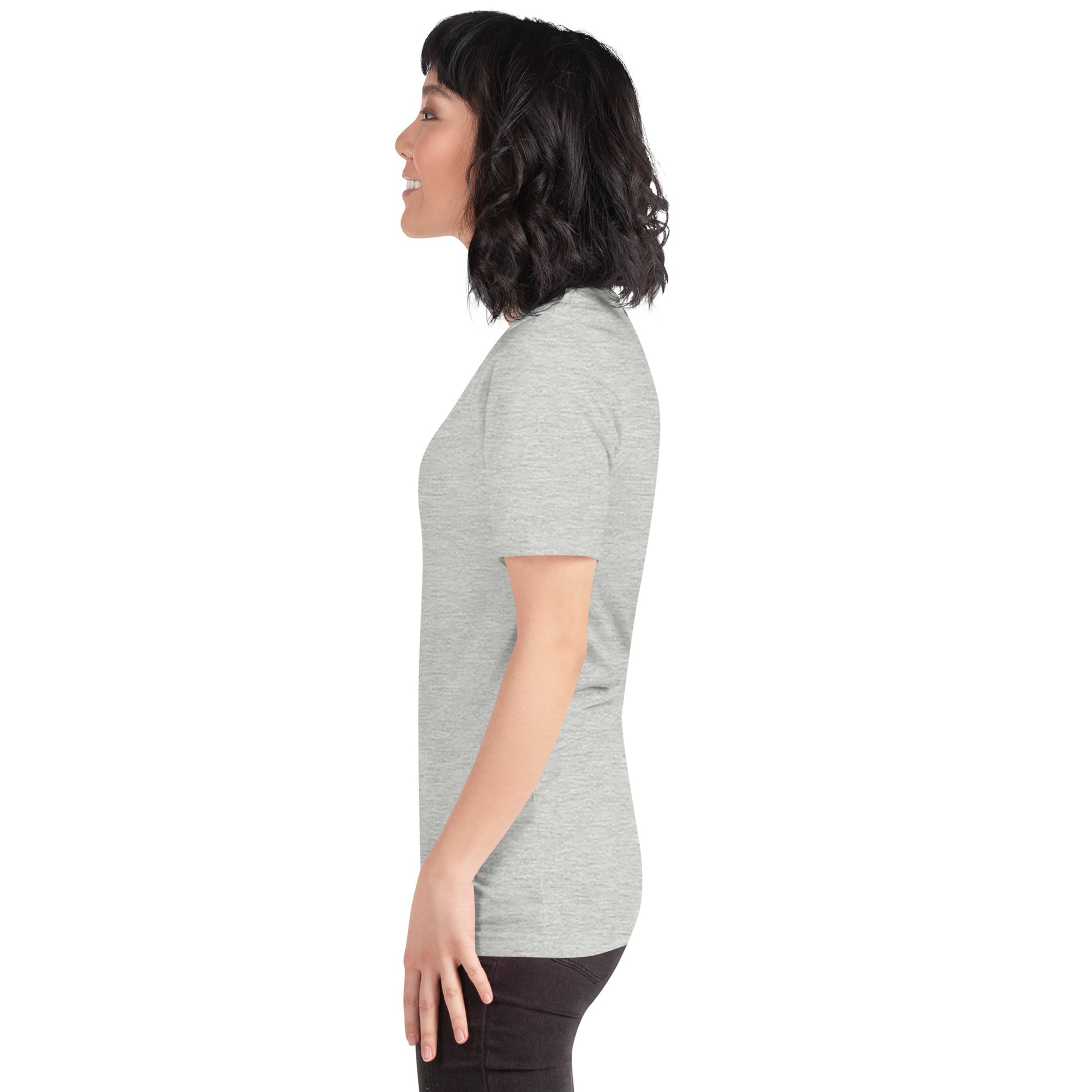 Image 40 of selected colour Evolution T-Shirt - Left Placement, with Evolution artwork visible in left-side angle.