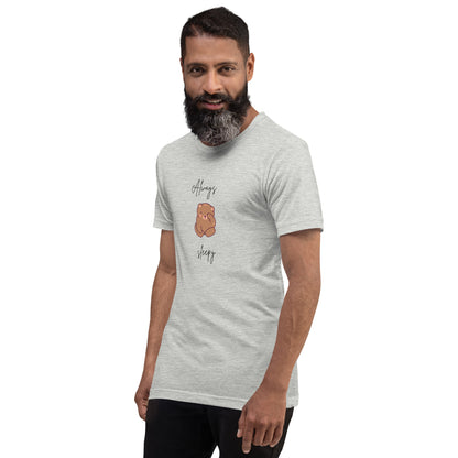 Nightcall T-Shirt - Left Placement image 27: Soft Cream version, size L with front view, left-side angle of the Always Sleepy range.