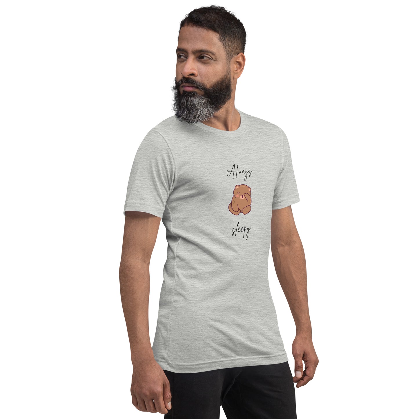 Nightcall T-Shirt - Left Placement by R.A. Apparel, image 28, front view, right-side angle, Soft Cream, size XL, left placement.
