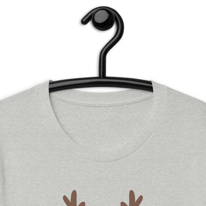 Northern Run T-Shirt - Left Placement image 25 in Light Blue, size XL, showing product view for the Reindeer design.