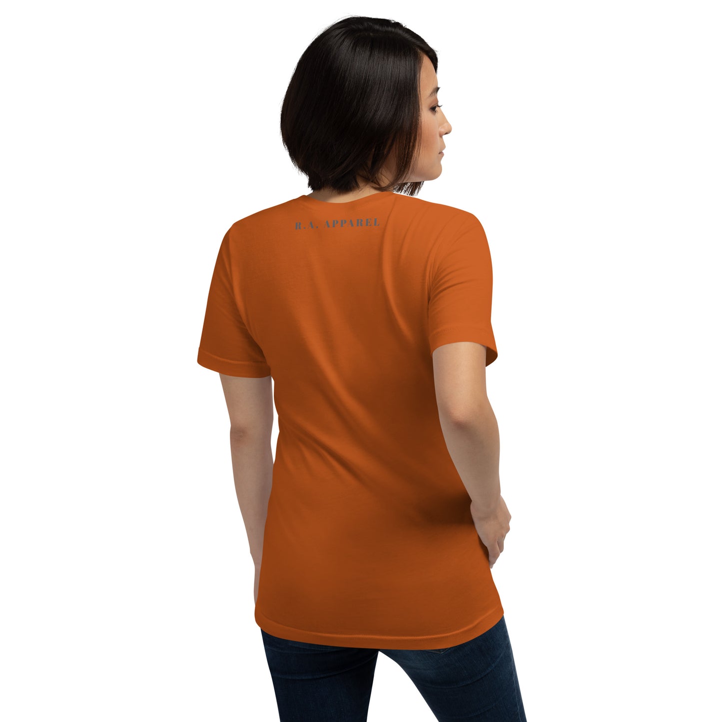 Twin Signal T-Shirt - Left Placement product image 60 in Heather Prism Lilac, size XS, with back view and left placement.