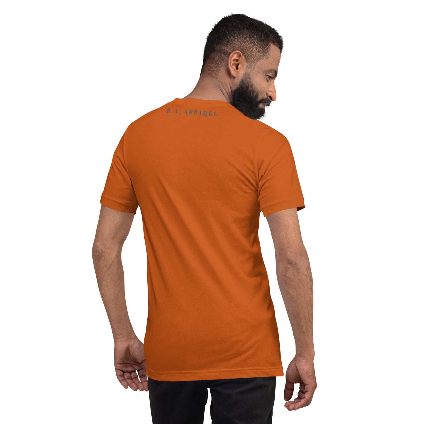 Petaline T-Shirt image 46: Heather Slate version, size S with back view of the Petal range.