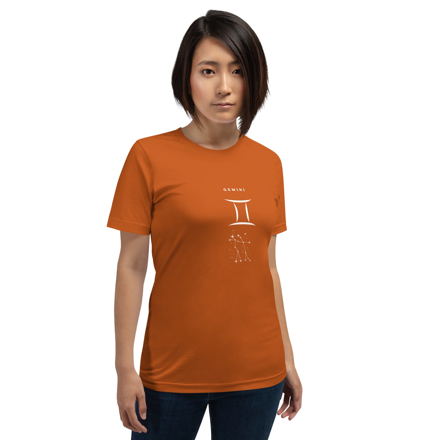 Twin Signal T-Shirt - Left Placement by R.A. Apparel, image 55, front view, Heather Kelly, size XL, left placement.
