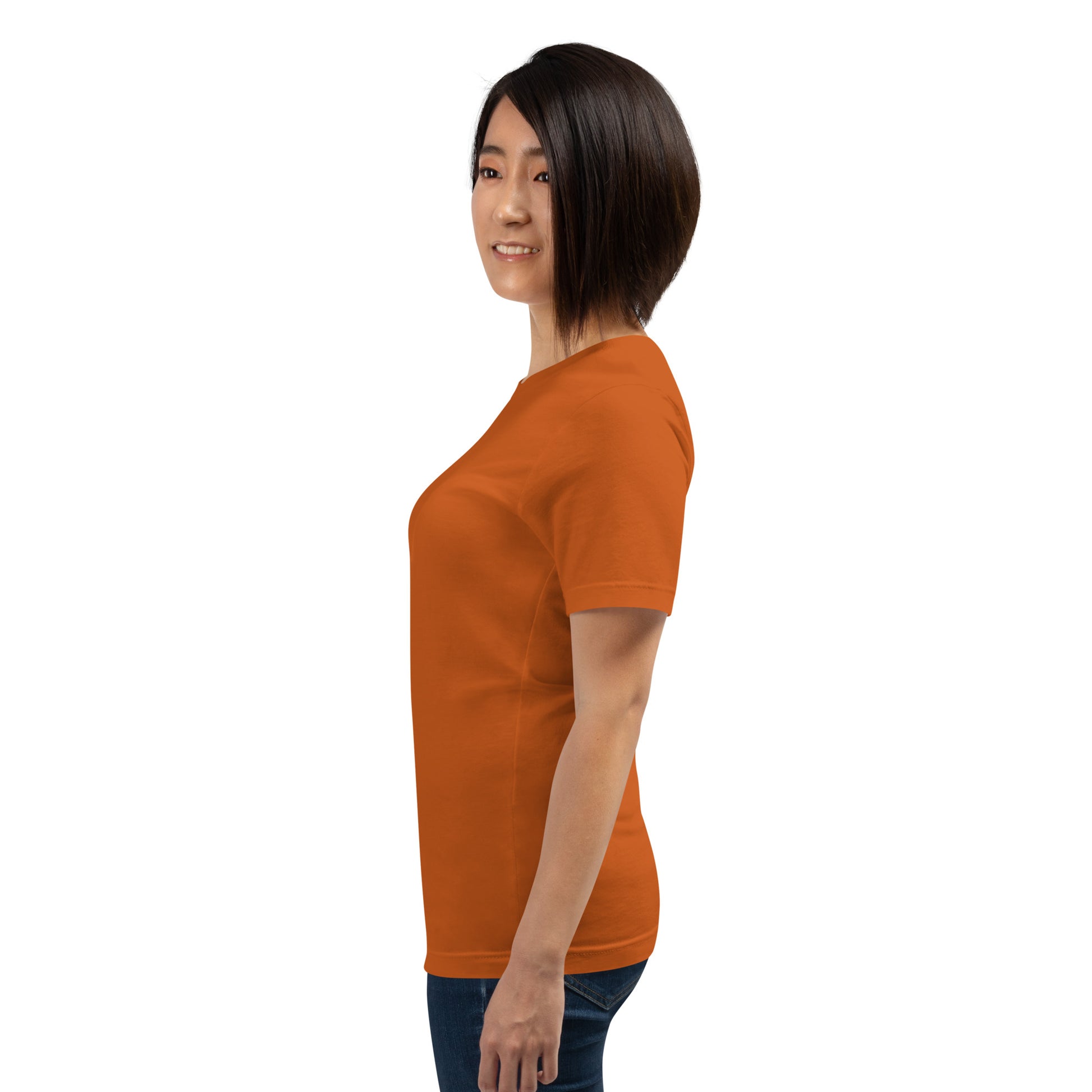 Twin Signal T-Shirt - Left Placement by R.A. Apparel, image 59, left-side angle, Mauve, size XL, left placement.