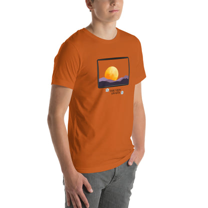 Avenor T-Shirt image 60: Aqua version, size 2XL with front view, right-side angle of the The View Awaits range.