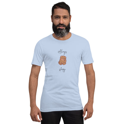 Image 1 of Pink Nightcall T-Shirt - Left Placement, size S, with Always Sleepy artwork visible in front view.