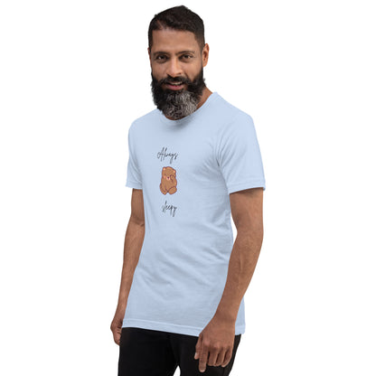 Nightcall T-Shirt - Left Placement by R.A. Apparel, image 3, front view, left-side angle, Pink, size L, left placement.
