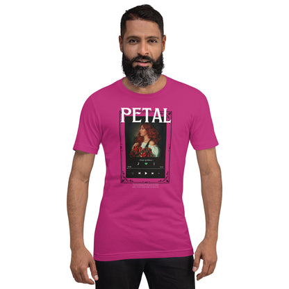 Petaline T-Shirt product image 33 in True Royal, size L, with front view and design placement.