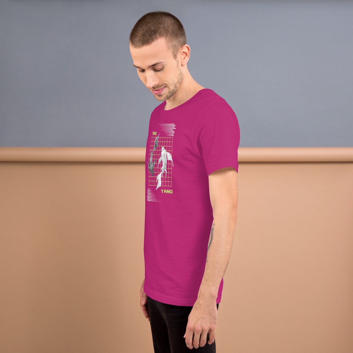 Image 31 of True Royal Equinoxe T-Shirt, size S, with Ying and Yang artwork visible in left-side angle.