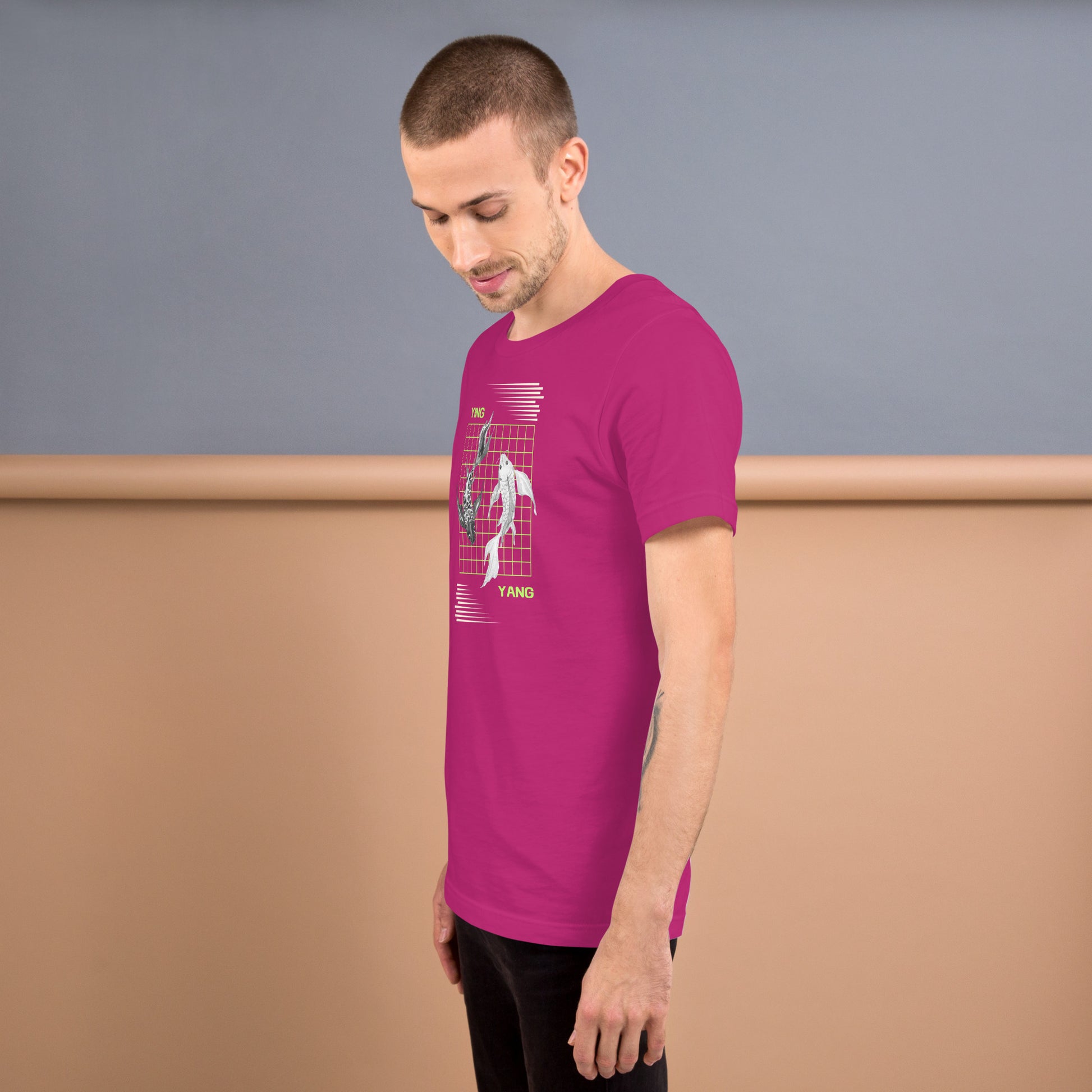 Image 31 of True Royal Equinoxe T-Shirt, size S, with Ying and Yang artwork visible in left-side angle.