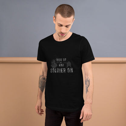 Fortitude T-Shirt - Left Placement 75 by R.A. Apparel, image 25, front view, Baby Blue, size 2XL, left placement.