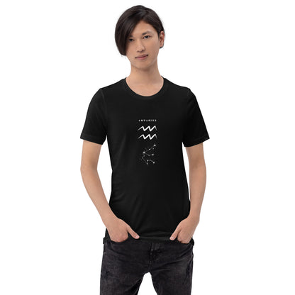 Waterbearer T-Shirt - Left Placement by R.A. Apparel, image 1, front view, Black Heather, size XS, left placement.