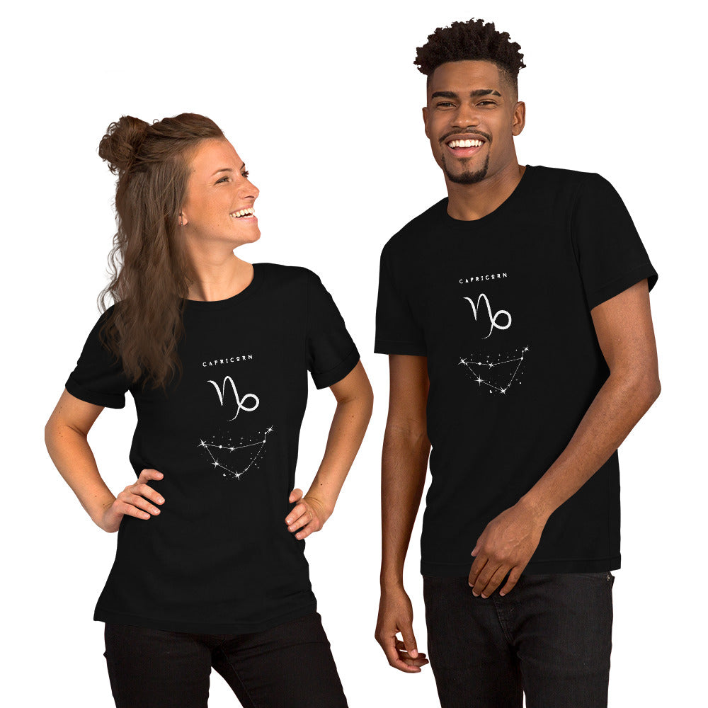 Montaire T-Shirt by R.A. Apparel, image 2, front view, Black Heather, size M, design placement.