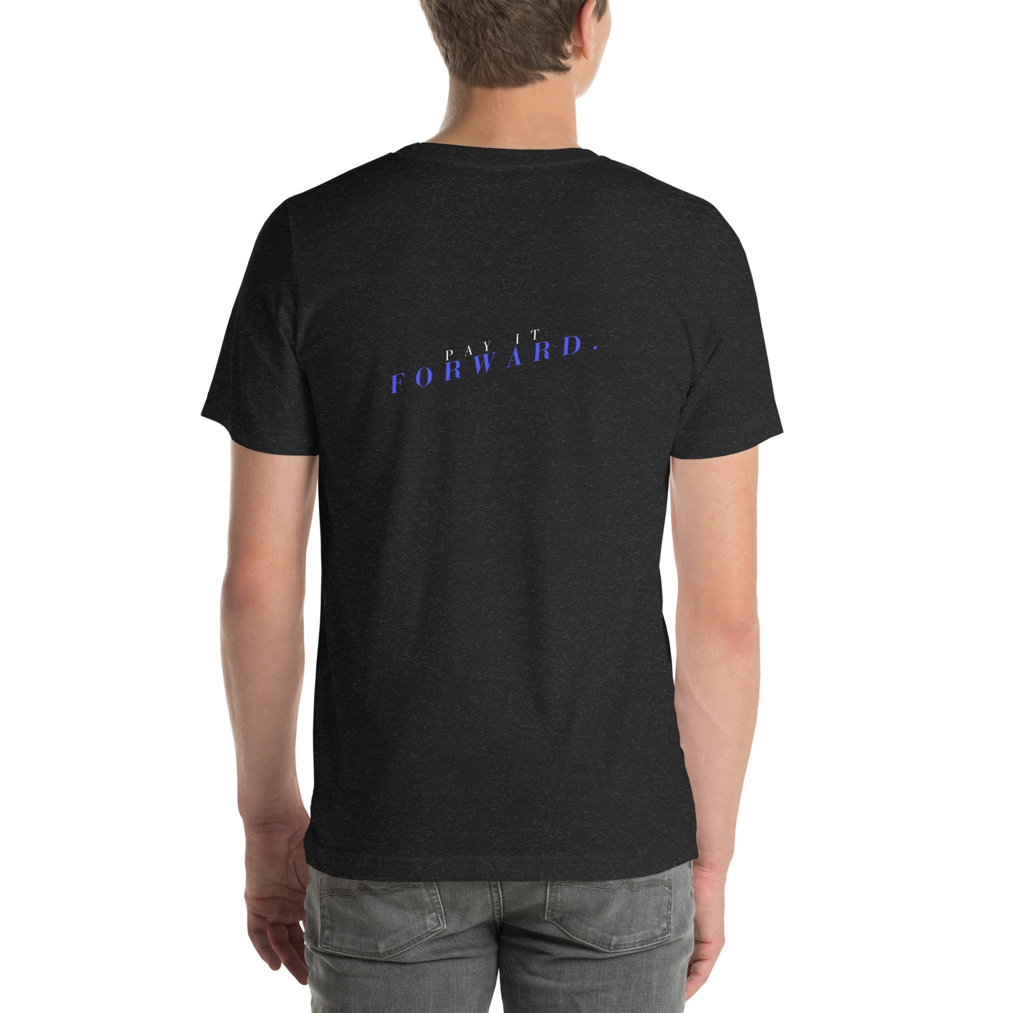 Forward Kind T-Shirt - Left Placement 77 product image 13 in Oxblood Black, size S, with back view and left placement.