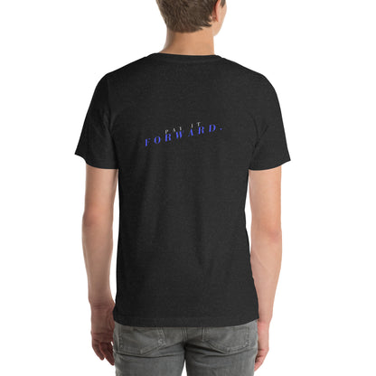 Forward Kind T-Shirt - Left Placement 77 product image 13 in Oxblood Black, size S, with back view and left placement.