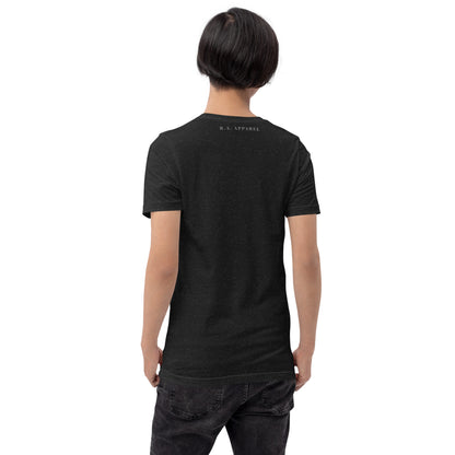 Inspireline T-Shirt - Left Placement image 20 in Team Purple, size M, showing back view for the Inspire design.