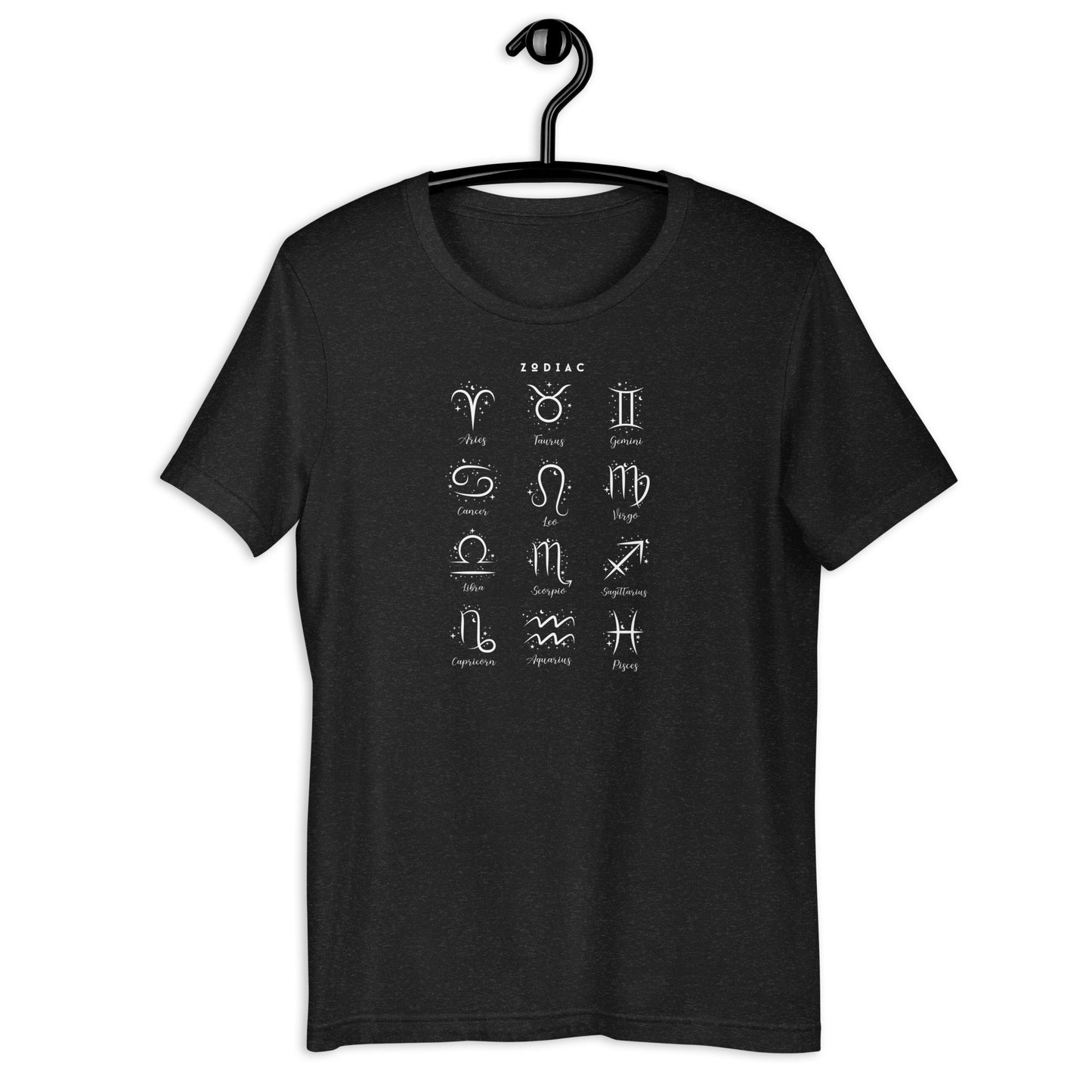 Astral Circle T-Shirt - Left Placement image 25 in Navy, size XL, showing front view for the Zodiac design.