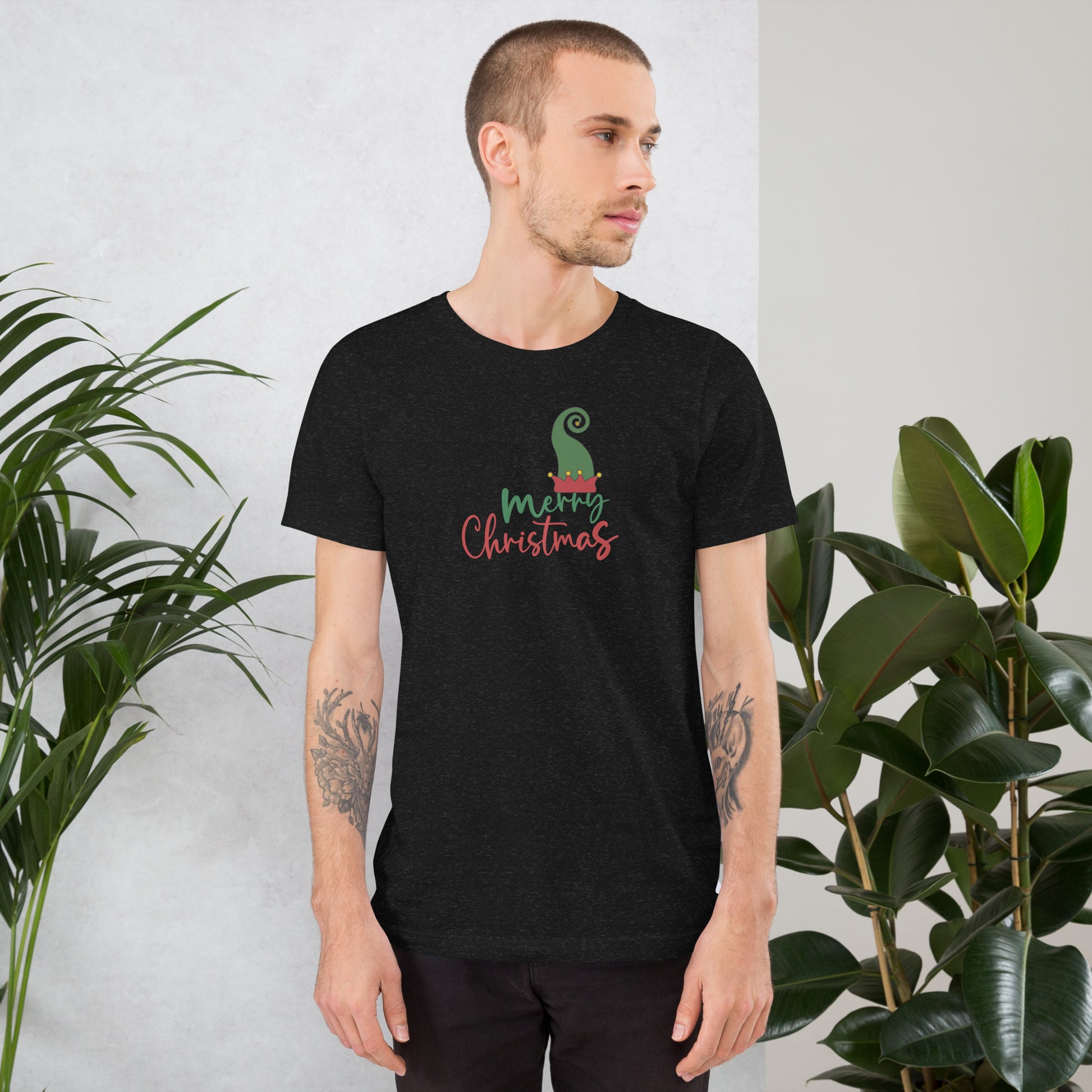 Noelle T-Shirt - Left Placement by R.A. Apparel, image 23, front view, Oxblood Black, size 2XL, left placement.
