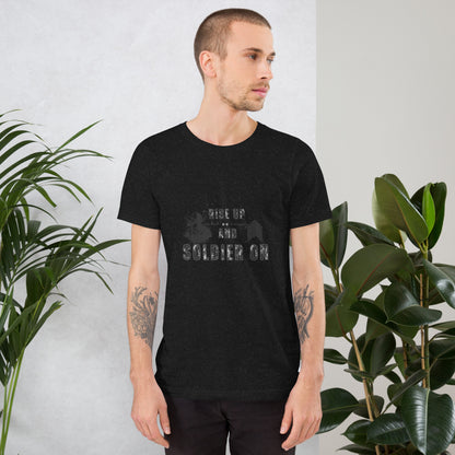 Fortitude T-Shirt - Left Placement 75 product image 1 in Pink, size S, with front view and left placement.