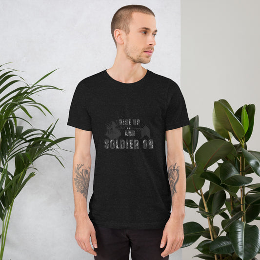 Fortitude T-Shirt - Left Placement 75 product image 1 in Pink, size S, with front view and left placement.
