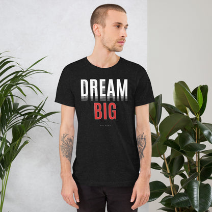 Image 1 of selected colour Skyline Dream T-Shirt - Left Placement, size XS, with Dream Big artwork visible in front view.