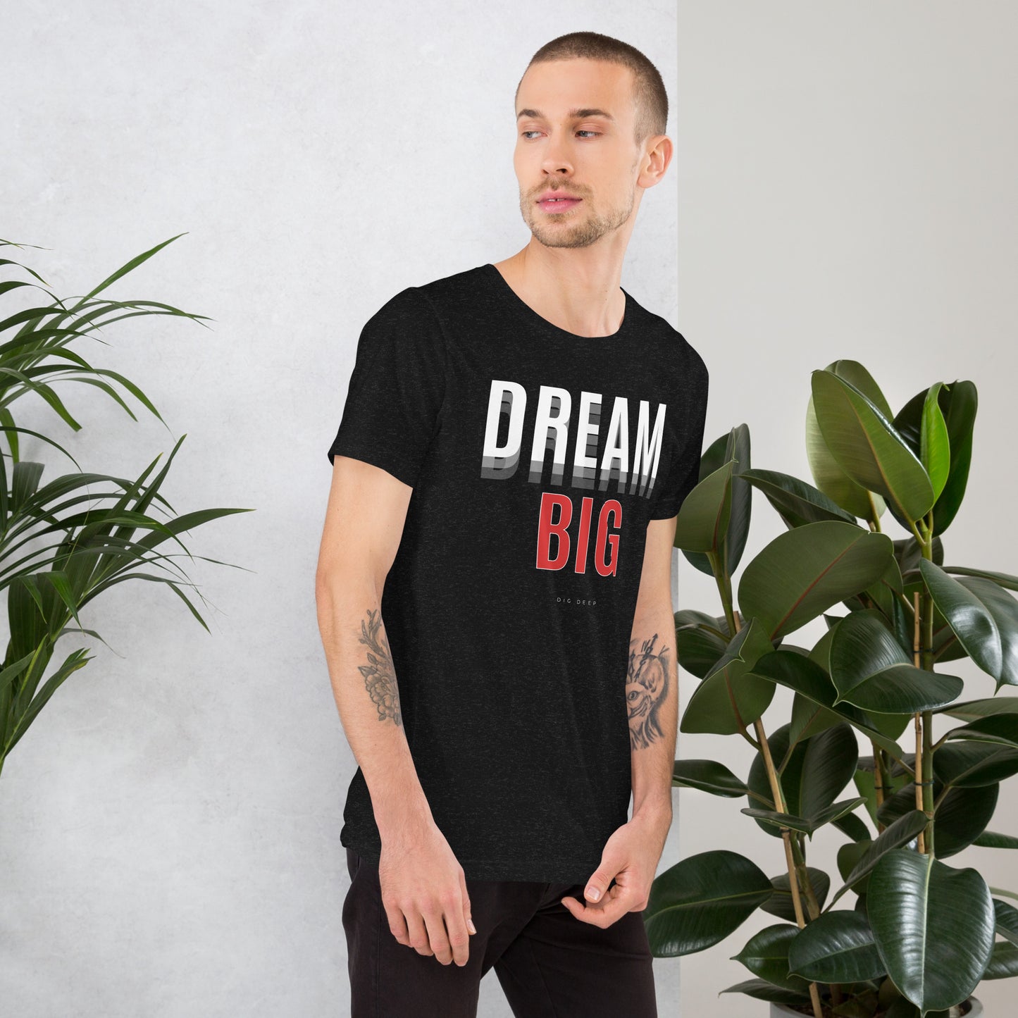 Skyline Dream T-Shirt - Left Placement product image 2 in selected colour, size S, with right-side angle and left placement.
