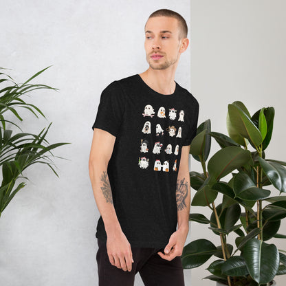 Spectral T-Shirt - Left Placement by R.A. Apparel, image 10, right-side angle, Navy, size XL, left placement.