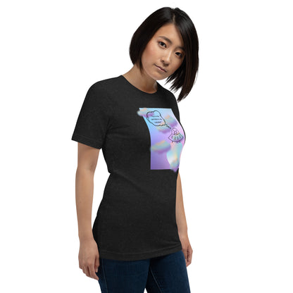 Sprinkle Theory T-Shirt - Left Placement image 2 in selected colour, size S, showing front view, right-side angle for the You're the Sprinkle to My Cupcake design.