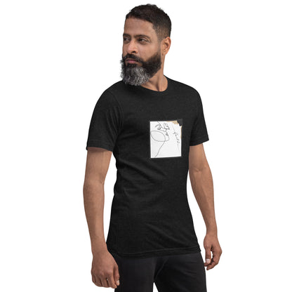 Faithline T-Shirt - Left Placement image 4 in selected colour, size L, showing front view, right-side angle for the Faith design.