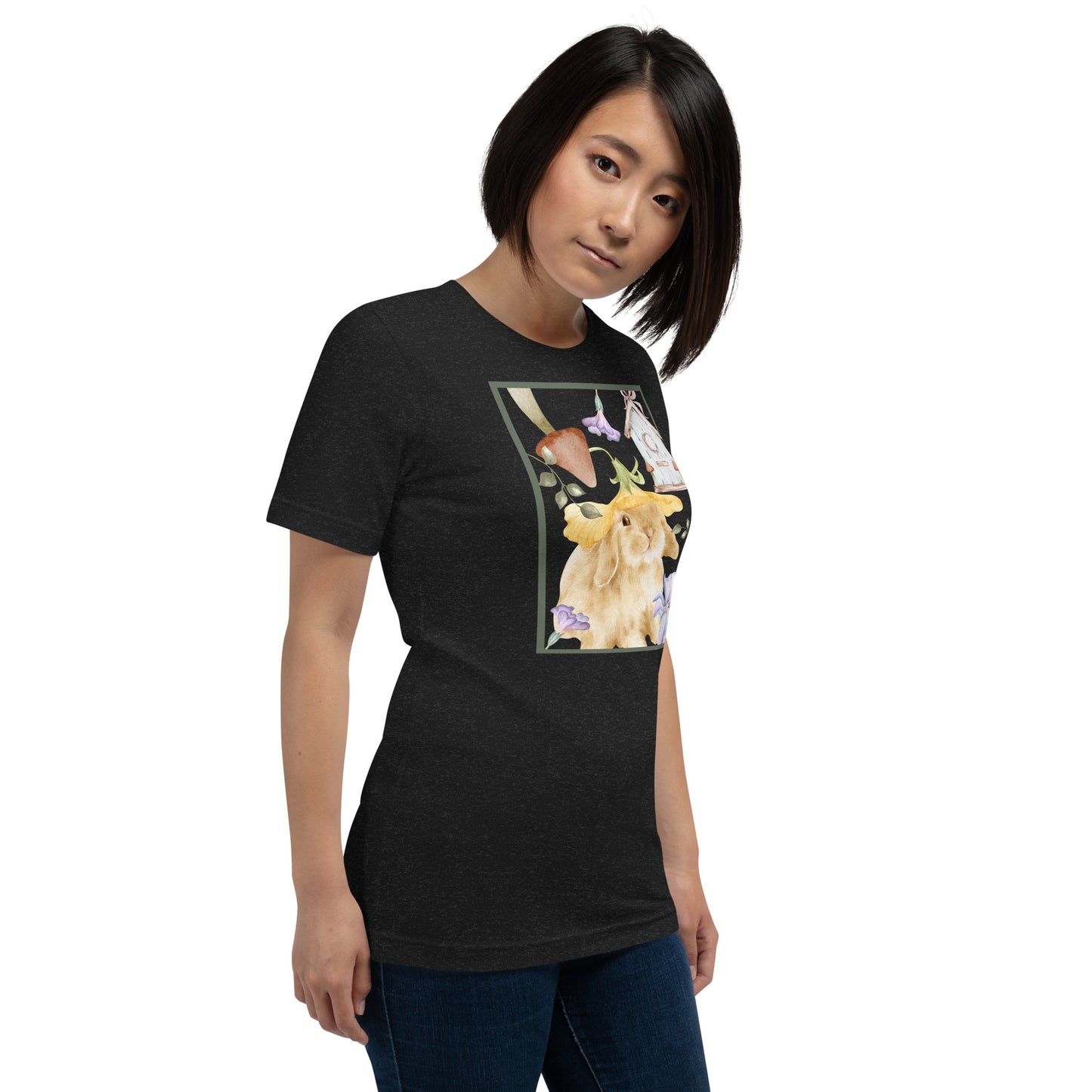 Meadow Club T-Shirt - Left Placement by R.A. Apparel, image 20, front view, right-side angle, Navy, size XS, left placement.