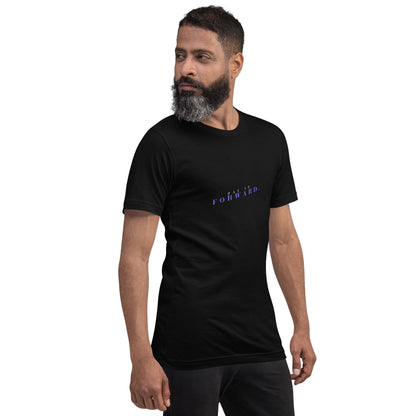 Forward Kind T-Shirt - Left Placement 78 image 3: Black Heather version, size M with front view, right-side angle of the Pay It Forward range.