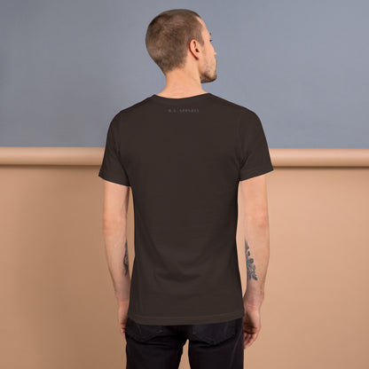 Focusline T-Shirt - Left Placement image 10: Black version, size L with back view of the Pure Focus range.
