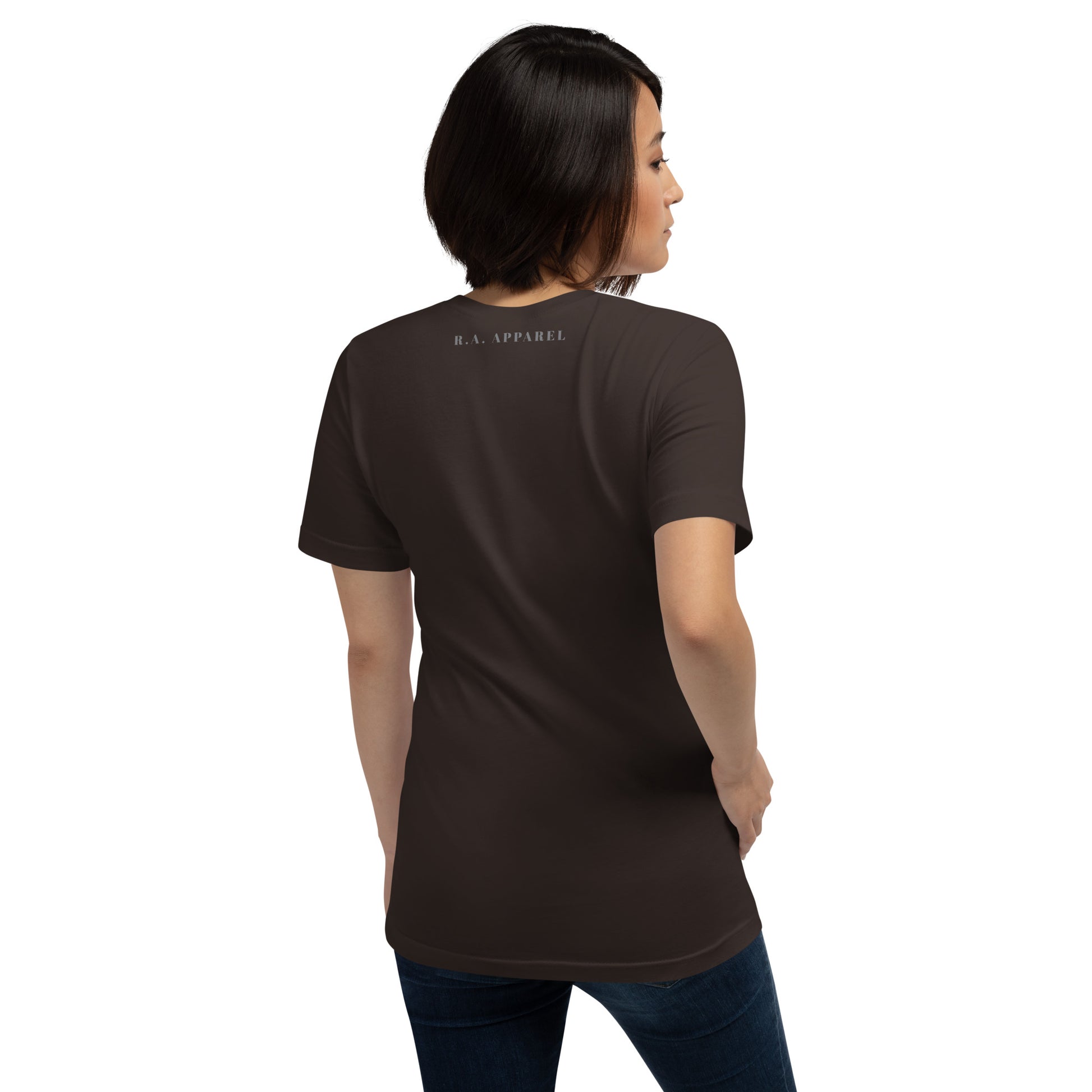 Fearless T-Shirt - Left Placement image 8: Black version, size S with back view of the No Fear range.
