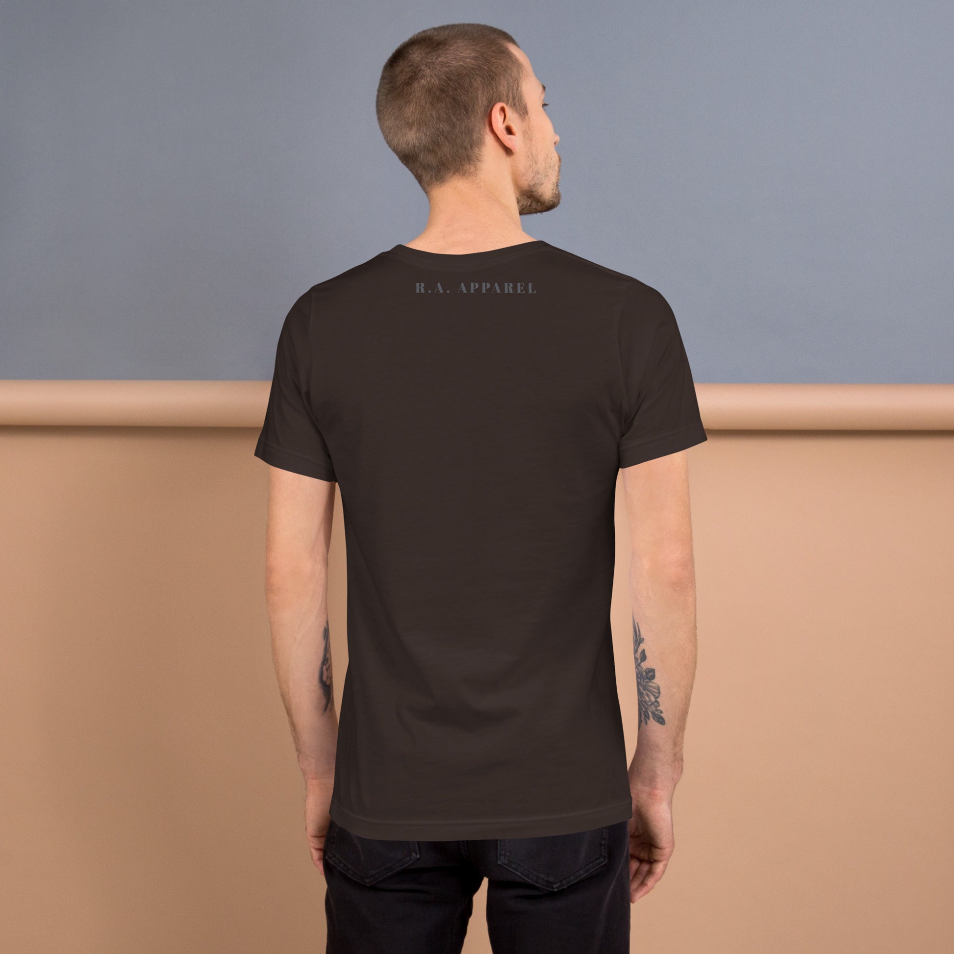 Moonhaven T-Shirt image 34 in Heather Emerald, size XL, showing back view for the Cancer design.