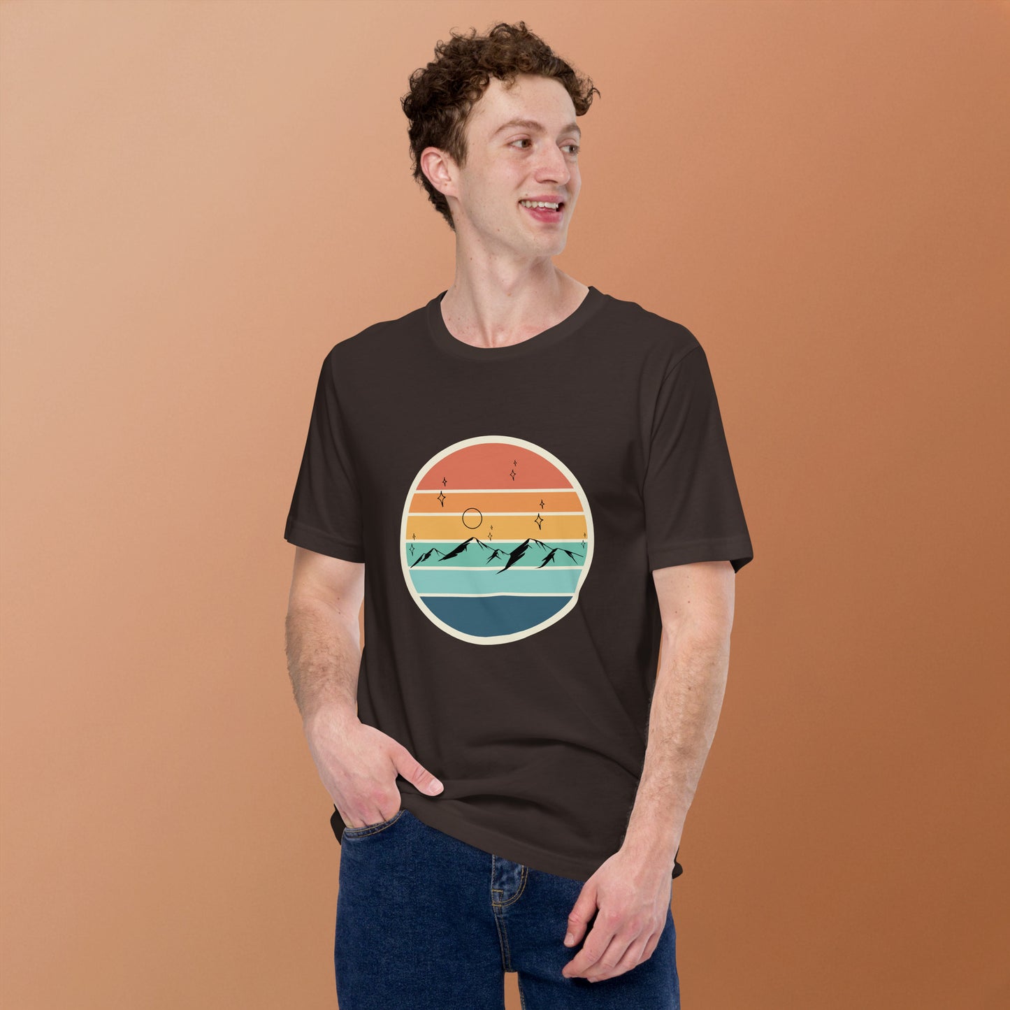 Summitline T-Shirt - Left Placement product image 6 in Black Heather, size 3XL, with front view and left placement.