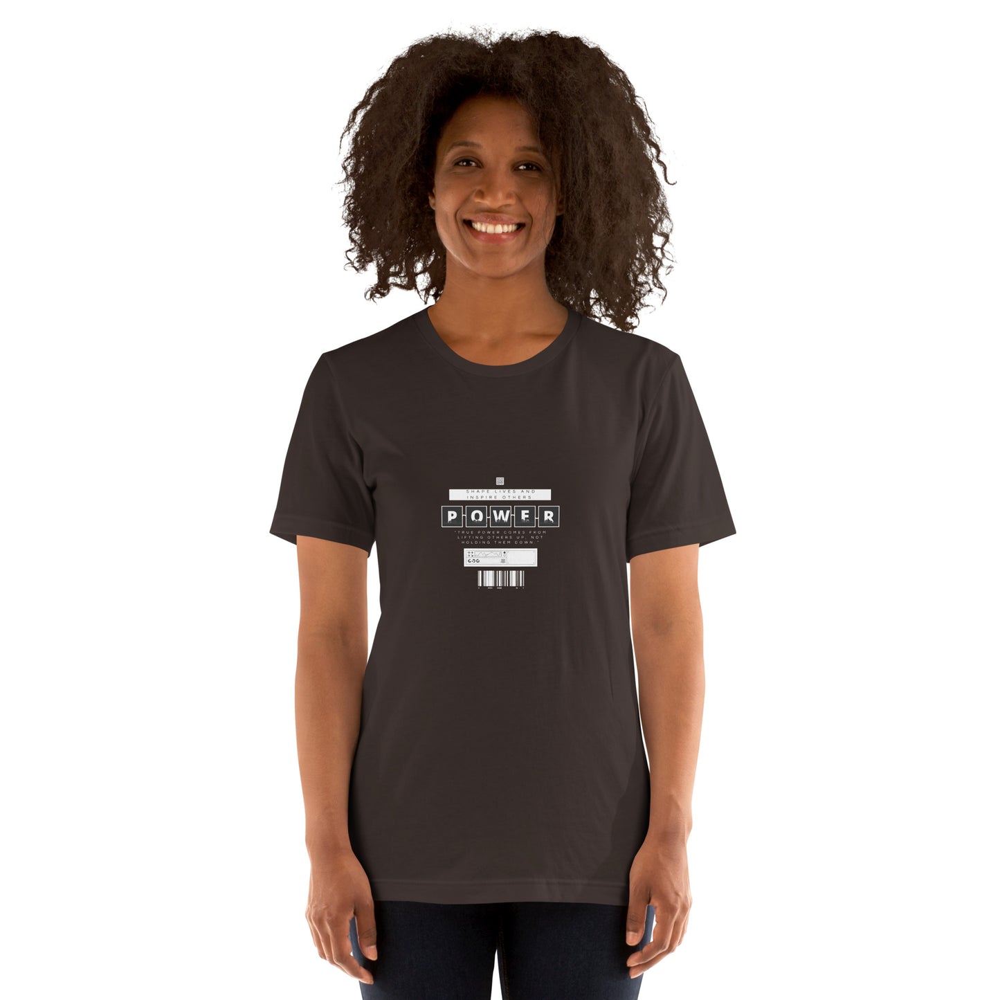 Impact Form T-Shirt - Left Placement product image 3 in Black Heather, size L, with front view and left placement.