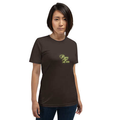 Zenline T-Shirt - Left Placement image 7: Black version, size XS with front view of the Pure Zen range.