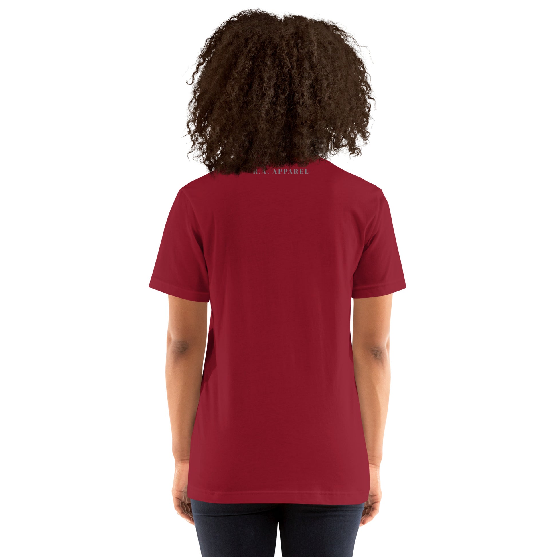 Innerline T-Shirt - Left Placement product image 6 in Black Heather, size 3XL, with back view and left placement.