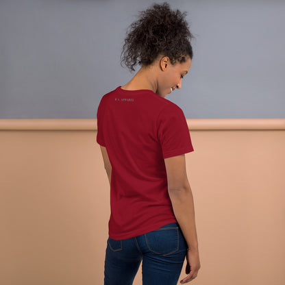 Freeborne T-Shirt - Left Placement by R.A. Apparel, image 9, back view, Black, size L, left placement.