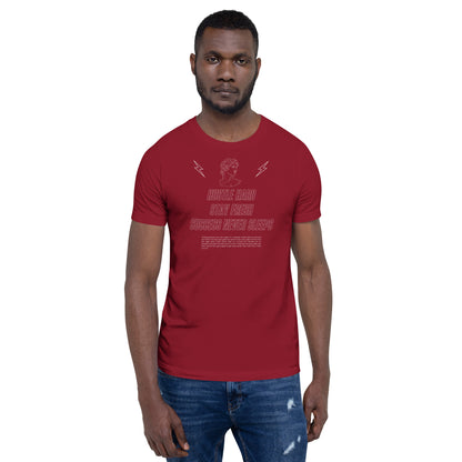 Workrate T-Shirt - Left Placement product image 7 in Black Heather, size 4XL, with front view and left placement.