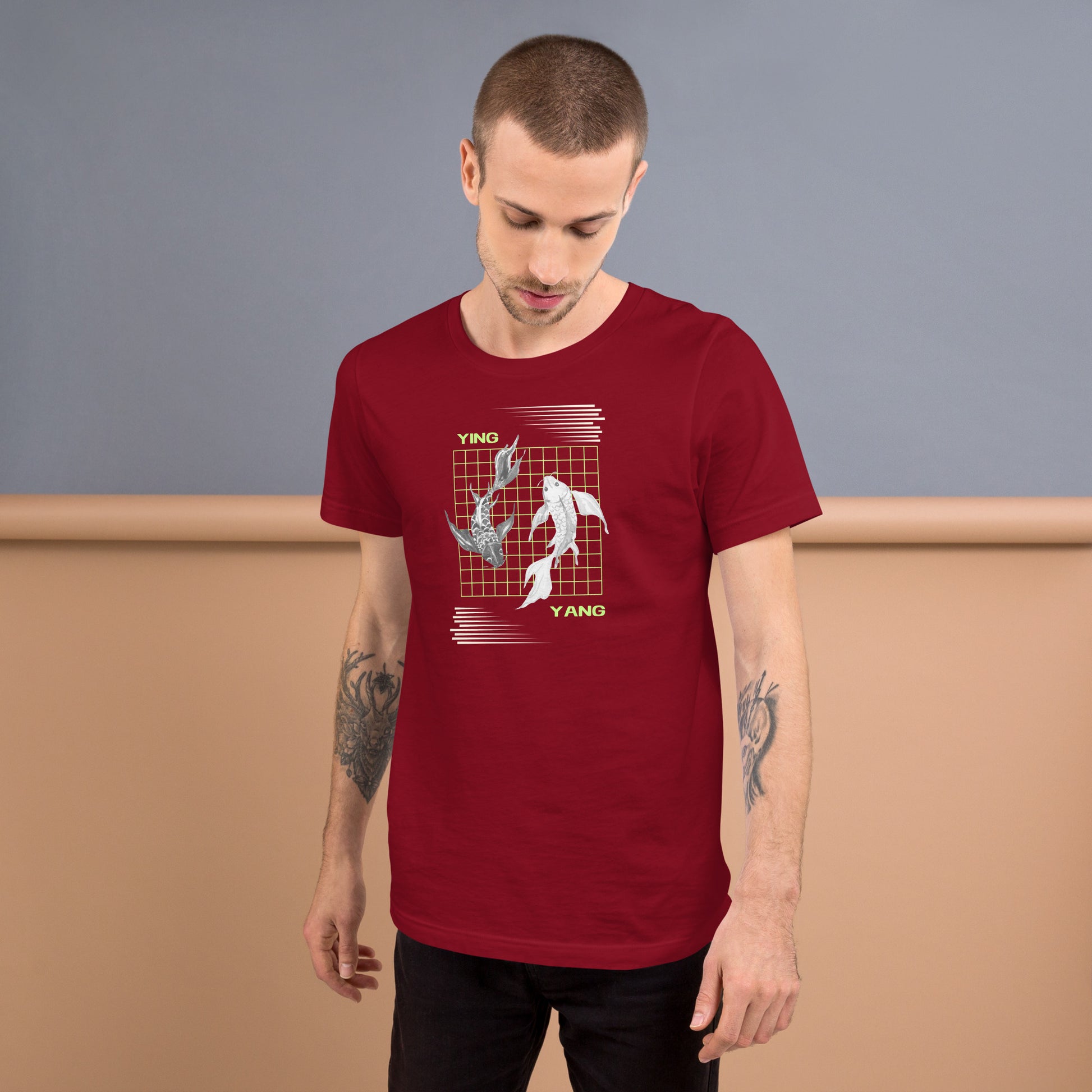 Image 13 of Team Purple Equinoxe T-Shirt, size L, with Ying and Yang artwork visible in front view.